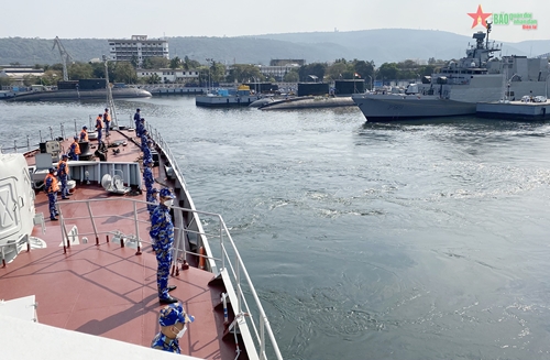 Tàu 016-Quang Trung rời cảng Visakhapatnam, kết thúc Diễn tập MILAN 2022